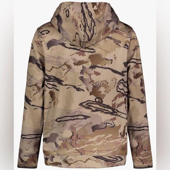 NWT Under Armour Boys Camo Outdoor Hoodie Front Pocket Quick-Drying  Size Small - Picture 2 of 4